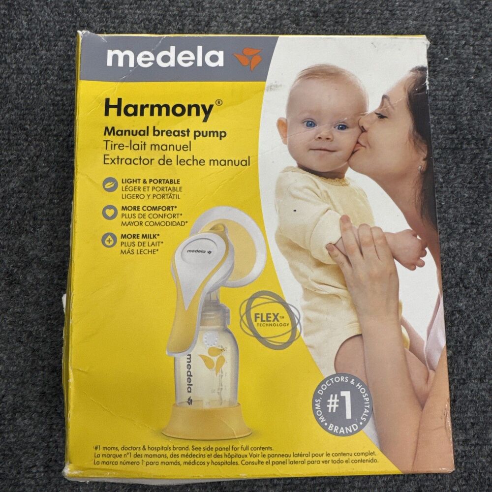 Medela Harmony Manual Breast Pump Flex Technology New Damaged Box
